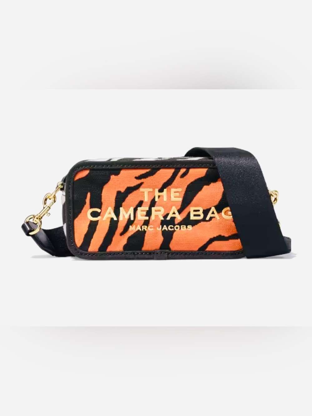 Marc Jacobs Camera Belt Bag in Orange and Black Tiger Print